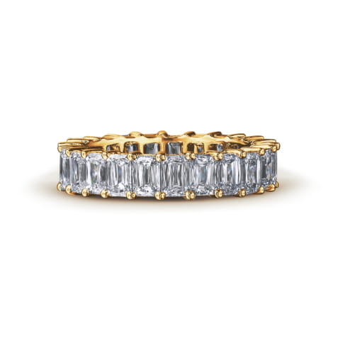 Triple Full Eternity Ring set with My Girl Diamonds - Yellow Gold