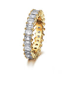 Triple Full Eternity Ring set with My Girl Diamonds - Pink Gold