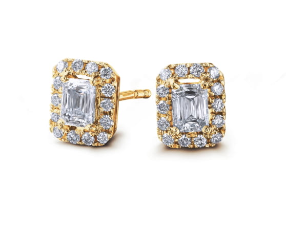 Double Full Eternity Ring set with My Girl Diamonds - Yellow Gold