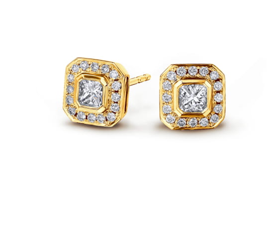 Double Full Eternity Ring set with My Girl Diamonds - Pink Gold