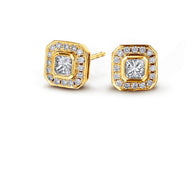Double Full Eternity Ring set with My Girl Diamonds - Pink Gold