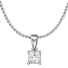 Solitaire Pendant set with a My Girl Diamond - Platinum