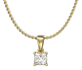 Copy of Solitaire Pendant set with a My Girl Diamond - Platinium